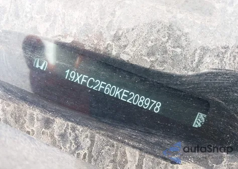 2019 Honda Civic Lx из США, поврежденный, VIN 19XFC2F60KE208978